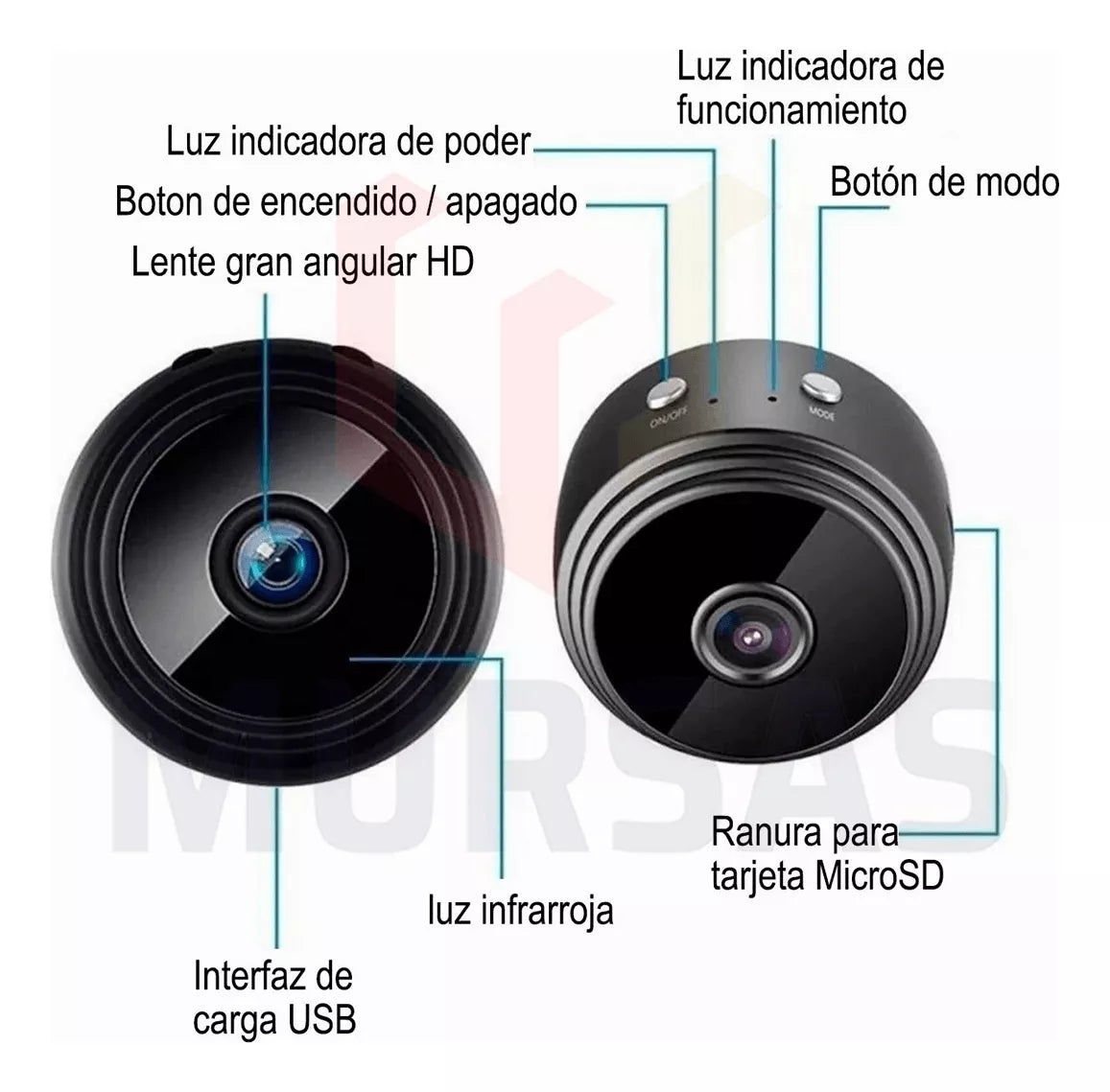 COMBO 2 CAMARAS MINI ESPIA WIFI A9
