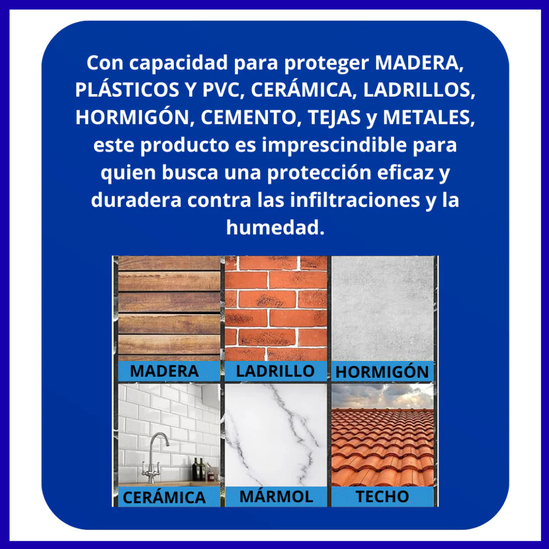 SELLADOR IMPERMEABILIZANTE INVISIBLE 500 ML+ BROCHA INCLUIDA