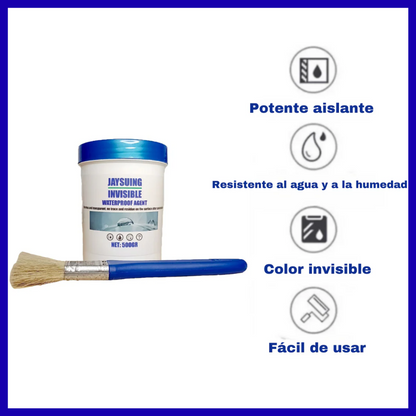 SELLADOR IMPERMEABILIZANTE INVISIBLE 500 ML+ BROCHA INCLUIDA